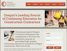 Tablet Screenshot of oregoncontractoreducation.com